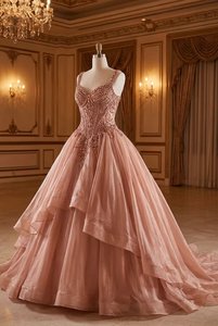Wholesale Heavy Beaded Illusion Mermaid Evening Gown Luxury Long Sleeve Pleated Tulle Prom <b>Dress</b> <b>Custom</b> OEM Formal Party Wear - Product Image 2