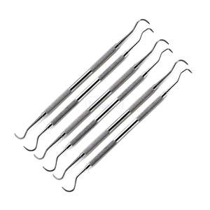 Juego Profesional de 7 Piezas de Destartarizadores y Curetas Dentales de Acero Inoxidable para Tratamiento Periodontal, Herramientas Manuales de Alta Calidad - Product Image 2