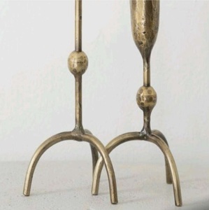 Durable Natural Unique Handmade Solid Gold Polished <b>Brass</b> <b>Candlestick</b> Holder Home Wedding Easter Christmas Party Decoration - Product Image 3
