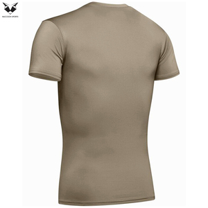 เสื้อยืดแขนสั้นแบบรัดรูปขายส่ง ผ้าโพลีเอสเตอร์ผสมสแปนเด็กซ์ 100% ราคาดีที่สุด เสื้อออกกำลังกายแบบรัดรูป - Product Image 5
