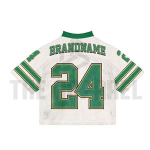 เสื้อเจอร์ซีย์ตาข่ายสตรีทแวร์แฟชั่น คอวี ปักลายตามสั่ง ออกแบบโลโก้ตามสั่ง มีสินค้าพร้อมส่ง สำหรับผู้ชาย - Product Image 5