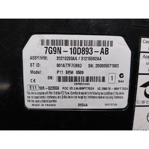 Module de commande Bluetooth S80 II 2006-2009 d'occasion GENUINE 7G9N10D893AB - Product Image 4