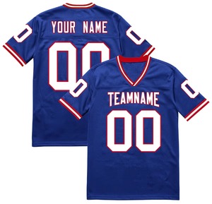 Camiseta de Fútbol Americano Personalizada al por Mayor, Nuevo Diseño con Patrón Personalizado, Manga Corta, Material de Malla, Unisex - Product Image 5