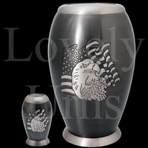 Urnas de cremación grises sencillas al por mayor en 3 tamaños, medianas para adultos, contenedor conmemorativo para cenizas. - Product Image 4