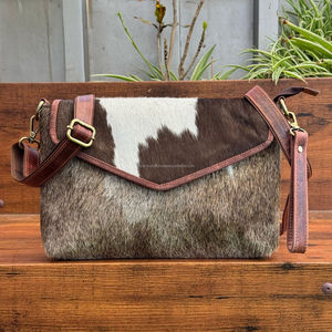 Wholesale Manufacturer Custom 2025 Fashion Designer Cowhide Wristlet Crossbody Bag for Women's Genuine Leather Shoulder <b>Handbags</b> - Product Image 5