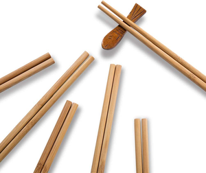 Baguettes longues et légères en bambou naturel – Baguettes en bois réutilisables de qualité alimentaire pour la cuisine asiatique et les repas quotidiens - Product Image 6