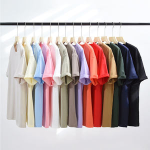 Camiseta de Hombre de Algodón Terry de 200 g/m², Anti-Pilling, Color Sólido, Corte Holgado, Cuello Redondo, Manga Corta, Lisa, de Alta Calidad - Product Image 2