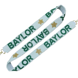 Baylor étoile Design perlé sac à main sangle personnalisé or blanc perles sac sangles personnalisé perlé sangle pour sacs - Product Image 1