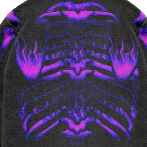 Chaqueta Bomber Sherpa de último estilo 2025 con tela y diseño personalizados, servicio OEM disponible con cuello levantado para invierno - Product Image 5