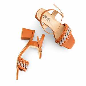 Sandalia Tacón Mostaza Formal FR5377 - Product Image 1