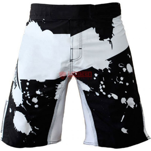 Shorts de sport athlétiques MMA pour hommes, légers, à séchage rapide, extensibles, durables, avec logo frontal, pour entraînement en salle et grappling - Product Image 3