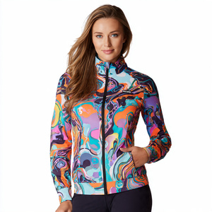 Vestes d'entraînement sublimées pour femmes, col montant, vente en gros - Product Image 6