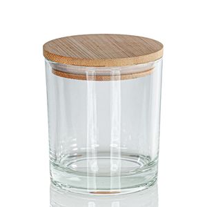 Glass Storage Containers Wooden Lids Dishwasher Safe Modern Luxury Design for Coffee Tea <b>Sugar</b> Salt Snacks Pantry Organization - Product Image 3