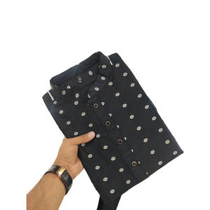 PIJAMA KURTA HOMBRE TRABAJO TEJIDO VISCOSA ATRACTIVA NEGRO - Product Image 1