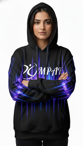 Sweat à capuche unisexe surdimensionné de haute qualité pour l'hiver, avec broderie et impression par sublimation intégrale, idéal pour un style décontracté - Product Image 2