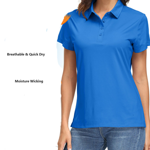 Chemises polo pour femmes OEM de haute qualité avec logo personnalisé, manches courtes, durables, élégantes, faciles à porter. - Product Image 5