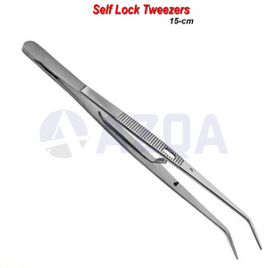 Pinzas de Acero Inoxidable Autoblocantes para Aplicación de Medicamentos, Pinzas Quirúrgicas Premium para Tejidos de Algodón, Instrumento Dental de Precisión - Product Image 4