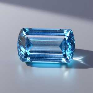 Topacio Azul Natural, Corte Octogonal, Gema Suelta, Piedra de Primera Calidad para Joyería - Product Image 3