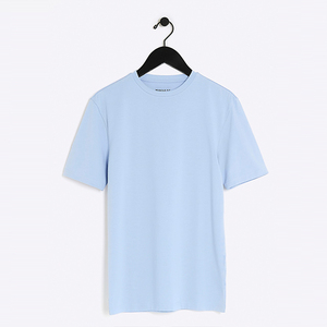 Camisetas de Manga Corta para Hombre, Cuello Redondo, Cómodas, Casuales, de Poliéster/Algodón, Secado Rápido, Transpirables, Tela de Lona, Venta al Por Mayor - Product Image 6