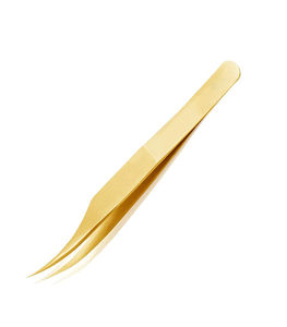 Pinzas de Belleza de Alta Calidad con Logotipo Personalizado, Punta de Fibra, Acero Inoxidable, Pinzas de Aislamiento para Extensión de Pestañas - Product Image 2