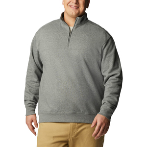 Sweat-shirt zippé pour homme, logo personnalisé, molleton de coton, col quart zippé, pull uni, sweat-shirt vierge pour homme - Product Image 5