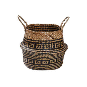Panier en jonc de mer personnalisé, fait main, naturel, écologique, tressé, pour rangement et décoration intérieure, fournisseur en gros - Product Image 5