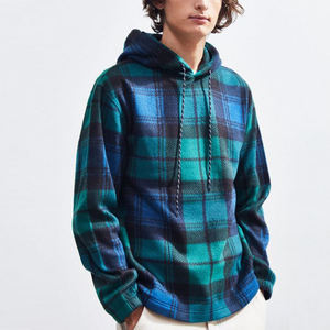 Sweat à capuche polaire à carreaux Boggner personnalisé pour homme – Chaud, thermique, coupe-vent, idéal pour le ski et le snowboard en extérieur - Product Image 1