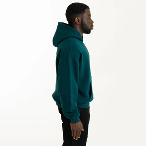 Men's 100% Cotton Hoodies Sweatshirts Heavy Weight <b>Thick</b> <b>Fleece</b> Oversized Solid Pattern Knitted Digital Printed Custom - Product Image 2