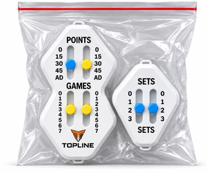 เครื่องนับคะแนนเทนนิสแบบพกพา TOPLINE สำหรับติดตามคะแนนเกมและเซ็ต ทำจากพลาสติก เหมาะสำหรับการติดตามการแข่งขันเทนนิส - Product Image 2