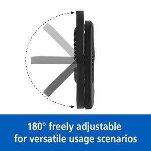 Ventilatore Portatile Pieghevole Ricaricabile da 4 Pollici a 3 Velocità con Pulsante Illuminato Nero 5000mAh Nuovo Modello 2026 - Product Image 4