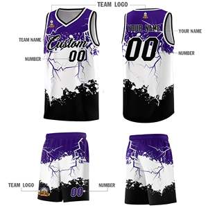 ชุดยูนิฟอร์มบาสเก็ตบอลแบบกลับด้านได้สำหรับเยาวชน คุณภาพสูง พิมพ์ลายแบบซับลิเมชั่น ออกแบบโลโก้ใหม่ตามสั่ง ผลิตในประเทศปากีสถาน - Product Image 4