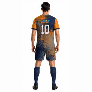 ผู้ผลิตชุดฟุตบอลชาย ชุดทีมฟุตบอลแบบกำหนดเอง OEM ผู้จัดจำหน่ายเสื้อสโมสรชาย ขายส่งชุดฟุตบอลแบบซับลิเมชั่น - Product Image 3