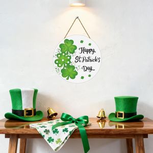 Decoraciones de Pared para la Fiesta del Día de San Patricio, Letrero Colgante de Madera con Trébol para Decoración de Puerta Principal - Product Image 5