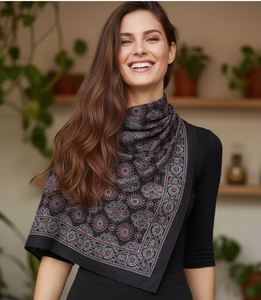 High Quality Soft Woven Cotton <b>Scarf</b> Ideal For Comfortable Daily Wear Black Color Cotton <b>Scarf</b> At Low Price - Product Image 4