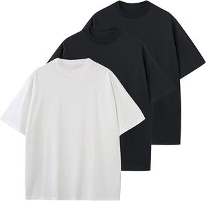 Camiseta de corte cuadrado personalizada con logo para hombre, 250 g/m², algodón 100% de alto gramaje, estilo oversize y corte crop para hombre - Product Image 6