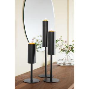 Creative Eco-friendly Iron <b>Candle</b> Stands Set 2 Modern Textured Brass Finish Taper <b>Candle</b> Holders Indoor Home Decoration Lighting - Product Image 2