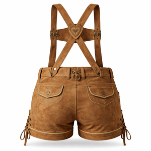 ผู้จัดจำหน่ายกางเกงหนังผู้หญิงแบบ Lederhosen สำหรับการสั่งซื้อจำนวนมาก - บริการ OEM แบบกำหนดเองจากผู้ผลิต - Product Image 2