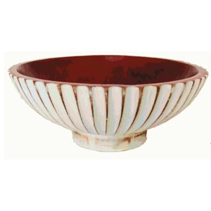 ชามไม้มะม่วงสีขาวล้วน 27 ซม. - งานฝีมือสไตล์บ้านไร่ริมชายฝั่ง ขายส่ง - Product Image 2