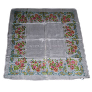 Pañuelo decorativo para el cabello con estampado floral de seda para mujer, pañuelo popular liso para regalo, ideal para verano, invierno y primavera. - Product Image 2