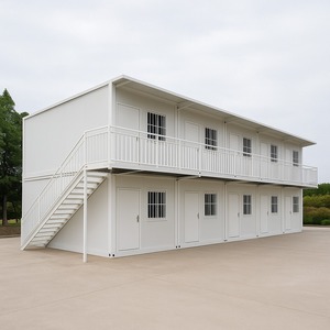 Casa Contenedor Modular Impermeable de 2 Pisos, Ecológica y Desmontable con Balcón para Uso en Alojamientos <span class=keywords><strong>Rurales</strong></span> y Apartamentos - Product Image 1