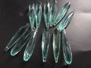 Cuentas de Cuarzo Azul Agua Facetadas en Forma de Gota Alargada de 35mm, Gemas Sueltas en Pares a Juego para Fabricación de Joyería y Pendientes, Venta al por Mayor - Product Image 4