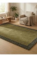 Tapis épais antidérapant en laine tissée à la main avec logo personnalisé, motif géométrique, pour intérieur, maison et commerce