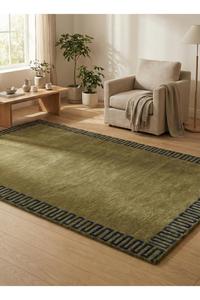 Tapis épais antidérapant en laine tissée à la main avec logo personnalisé, motif géométrique, pour intérieur, maison et commerce - Product Image 6