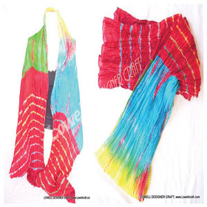 Pañuelos de Chifón de Seda con Estampado Tie Dye Hechos a Mano, Ligeros, Elegantes, Accesorios de Moda para Mujer, Suaves, Transpirables y Artísticos - Product Image 4