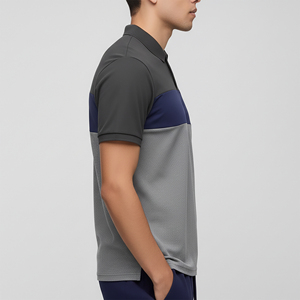 เสื้อเชิ้ตผู้ชายแขนสั้นผ้าฝ้าย 100% ระบายอากาศดี ดีไซน์โดดเด่น ปักโลโก้ตามสั่ง แบบลำลองสำหรับฤดูร้อน - Product Image 3