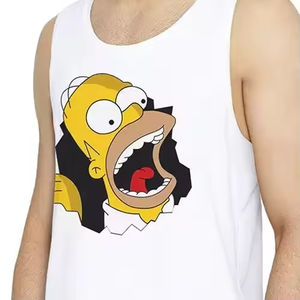 Débardeurs de sport pour homme à séchage rapide, unis, pour la sublimation, pour la course, l'exercice musculaire et la gym, vente en gros - Product Image 4