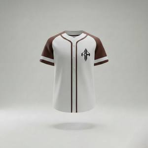 เสื้อเบสบอลผู้ชายพิมพ์ลายดิจิทัลคุณภาพสูง 100% โพลีเอสเตอร์ แขนครึ่งตัว ระบายอากาศได้ดี คอวี RIVIAN ATLANTIC แห้งเร็วทุกแบบ - Product Image 2