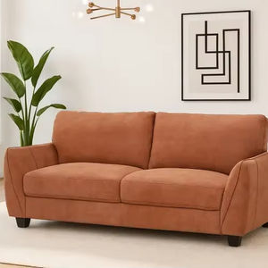 Juego de Sofás con Forma Especial, Tapizado en Tela, Acolchado y Cómodo, Muebles de Sala de Estar con Patas de Madera, Moderno, el Mejor - Product Image 1