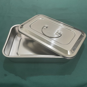 Caja de Instrumentos Quirúrgicos de Acero Inoxidable con Tapa, Caja de Esterilización Holloware OEM - Product Image 1