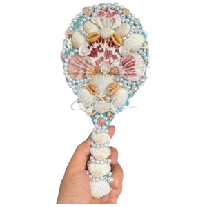 Luxury Seashell Handheld Mirror Natural Shell Decorative Makeup Mirror Wedding Bridesmaid Gift - Product Image 4
